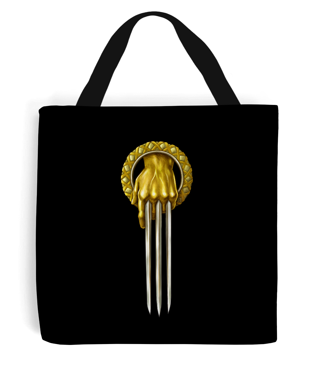 game of thrones hand of the wolverine tote bag