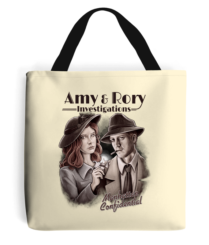 Doctor Who Amy & Rory P.I Tote Bag