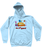 simpsons minions kids hoodie light blue