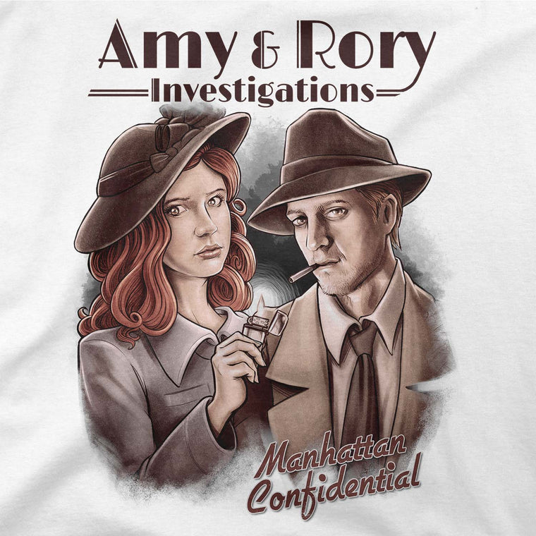 doctor who t-shirts amy and rory women's tank black