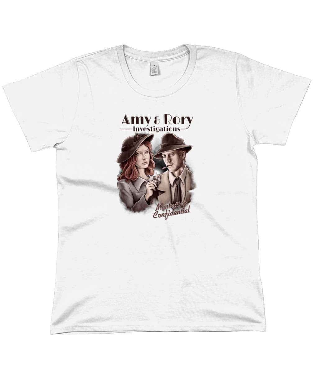 doctor who tees amy and rory women's white