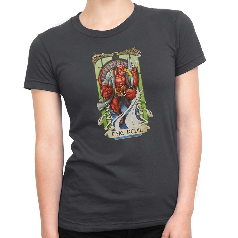 The Devil Tarot Women's Classic Fitted Tee