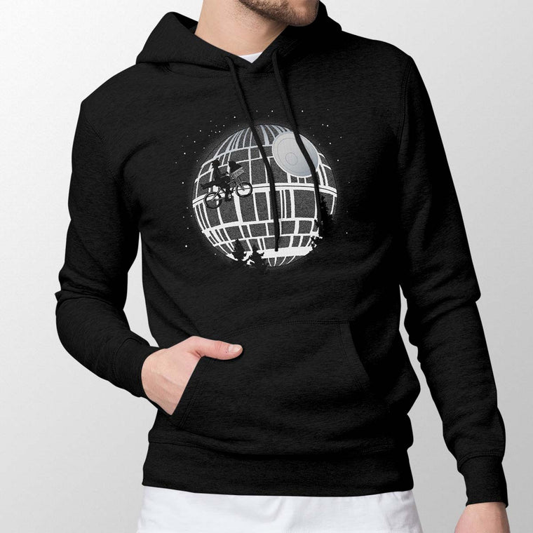 Fly Me To The Death Star Men's Pullover Hoodie