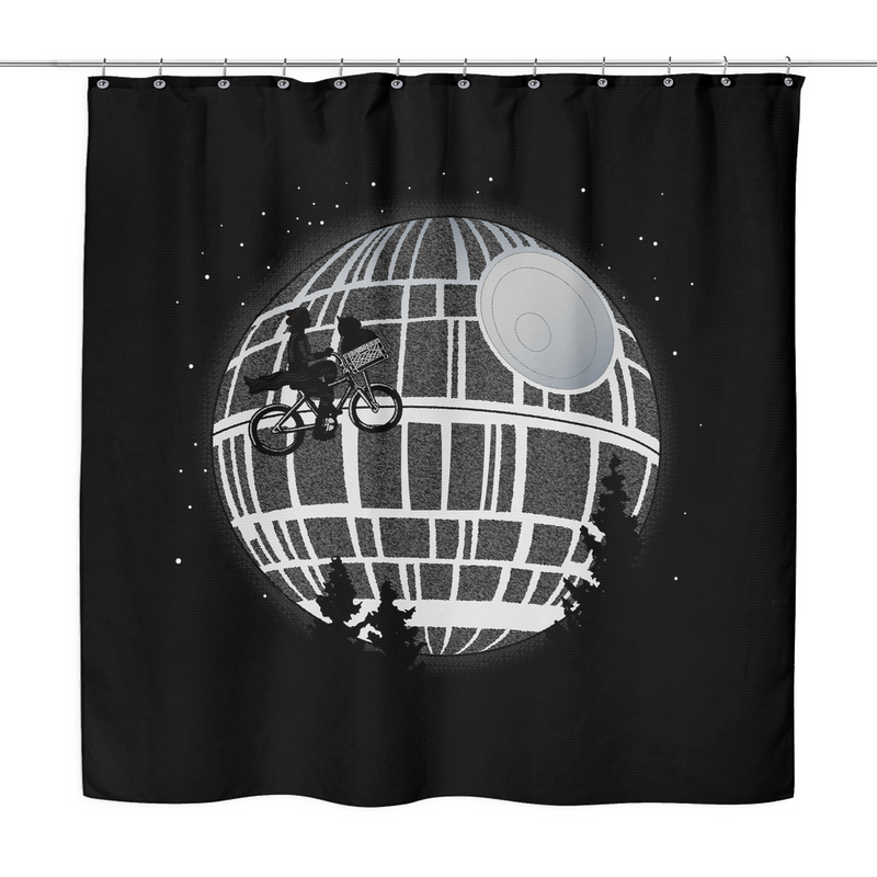 Fly Me To The Death Star Shower Curtain
