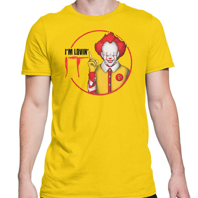pennywise t-shirt mens yellow