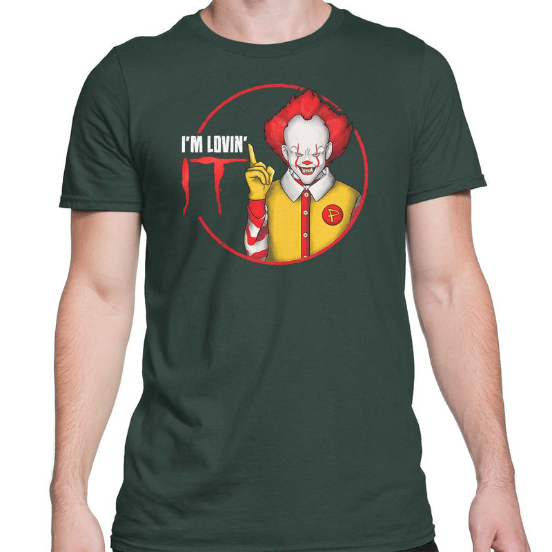 pennywise i'm lovin it mens t-shirt forest green
