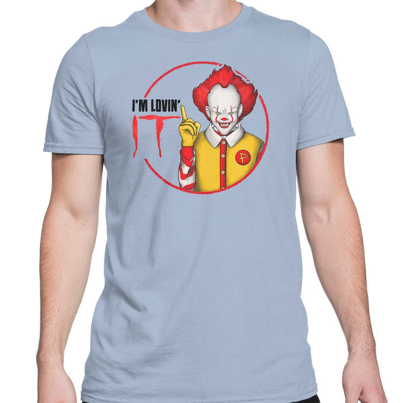 pennywise t-shirt mens light blue