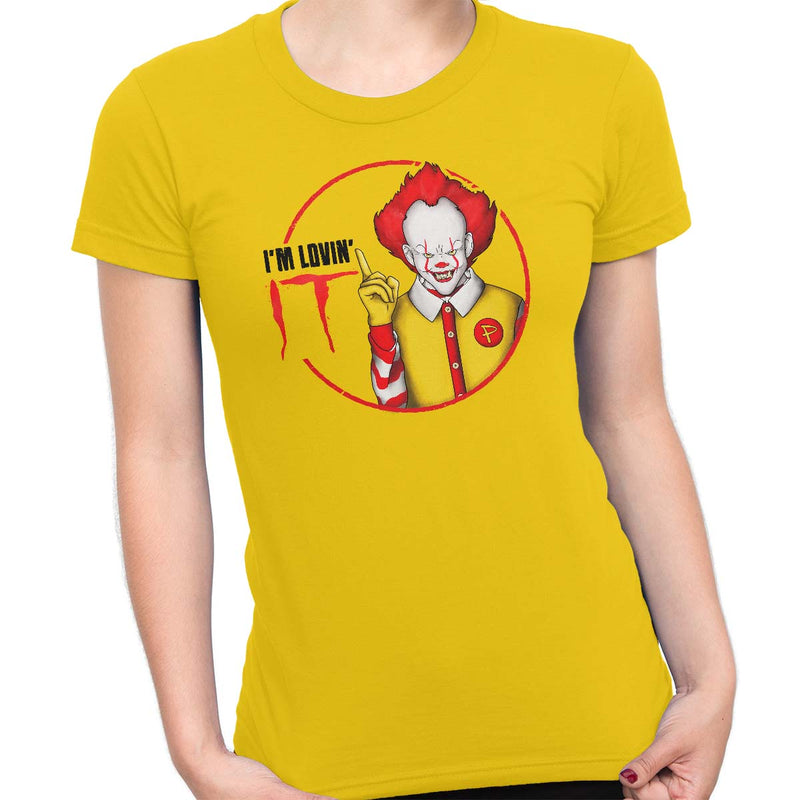 pennywise funny t-shirt yellow