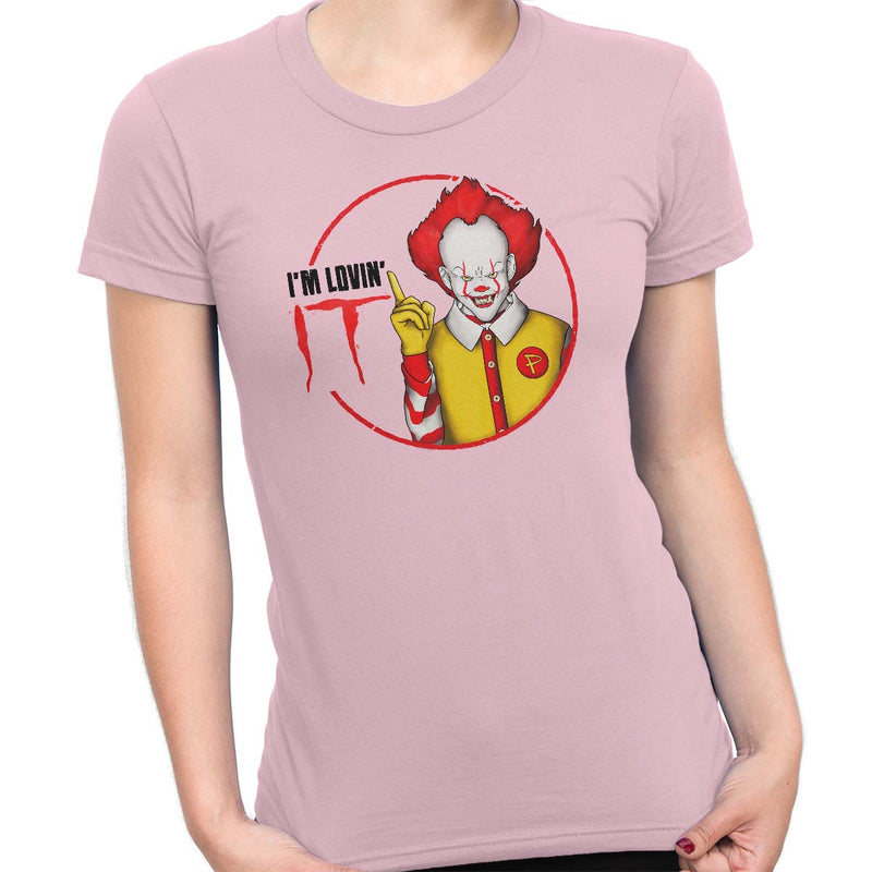 pennywise funny t-shirt pink