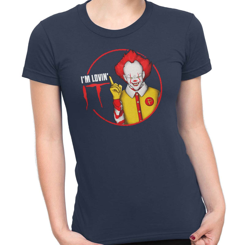 pennywise funny t-shirt navy