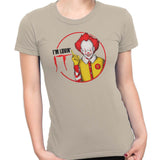 pennywise funny t-shirt beige