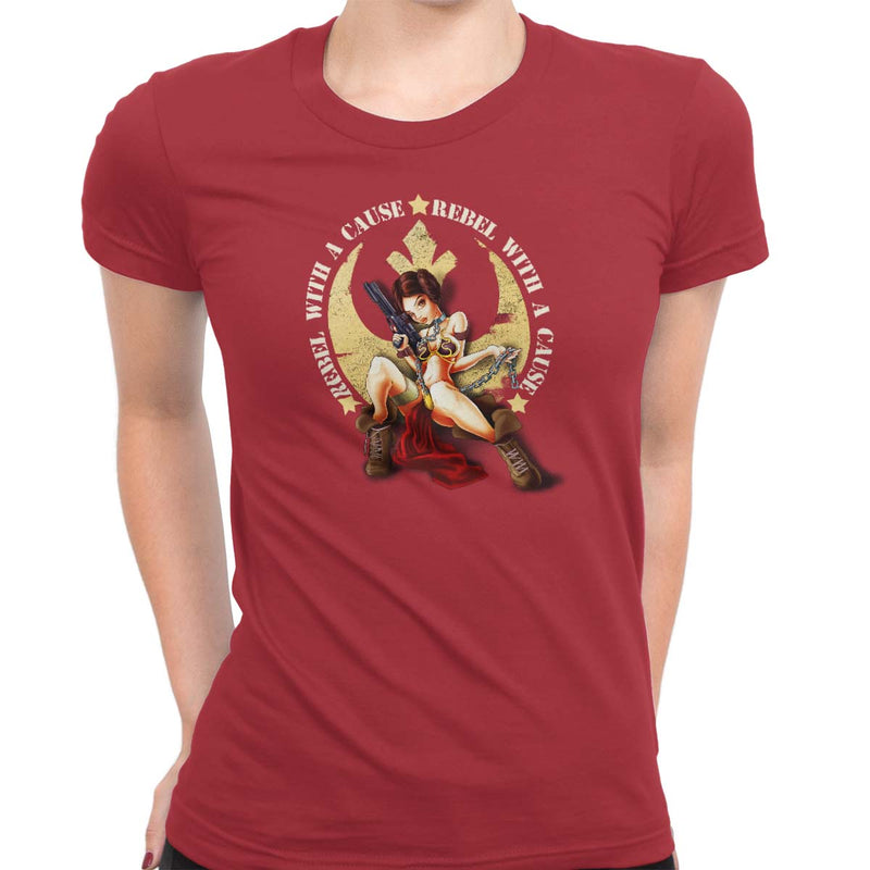 star wars rebel with a cause tee red