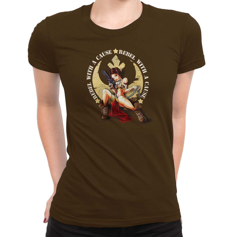 star wars rebel with a cause tee brown