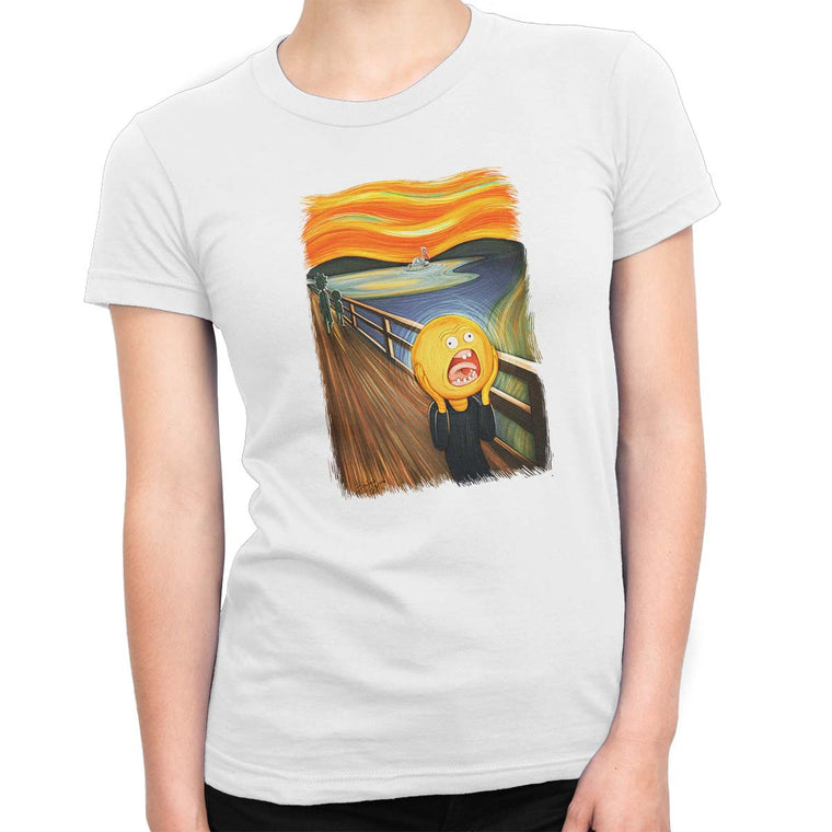 Rick & Morty Screaming Sun Women's Classic Fitted Tee