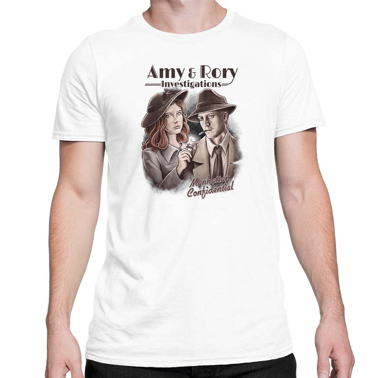 Doctor Who Amy & Rory P.I Men's Classic Tee