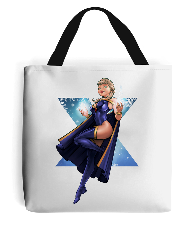 Frozen Elsa meets X-Men Storm Tote Bag