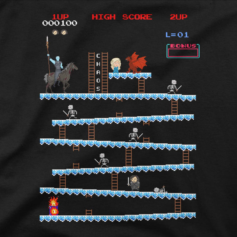 game of thrones donkey kong of the north t-shirt
