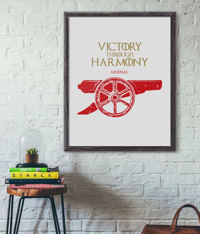 game of thrones arsenal fc poster