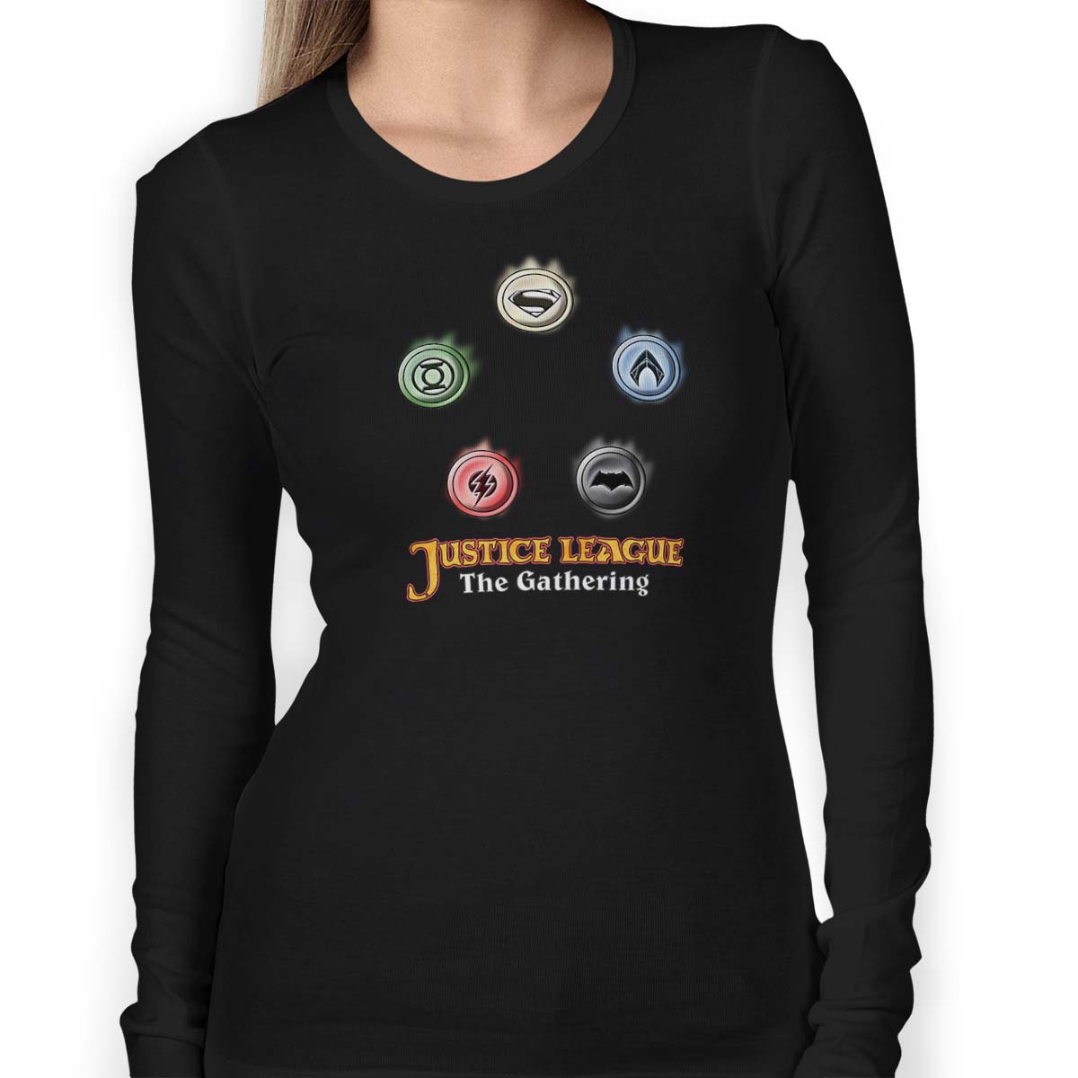 Justice League The Gathering Women's Long Sleeve Tee