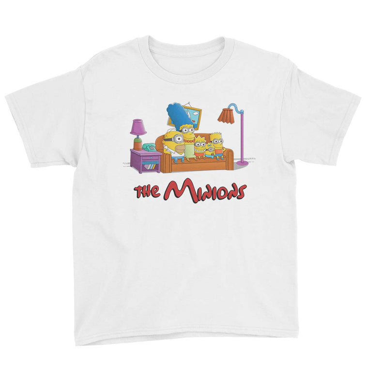 The Simpsons vs The Minions Kids Classic Tee