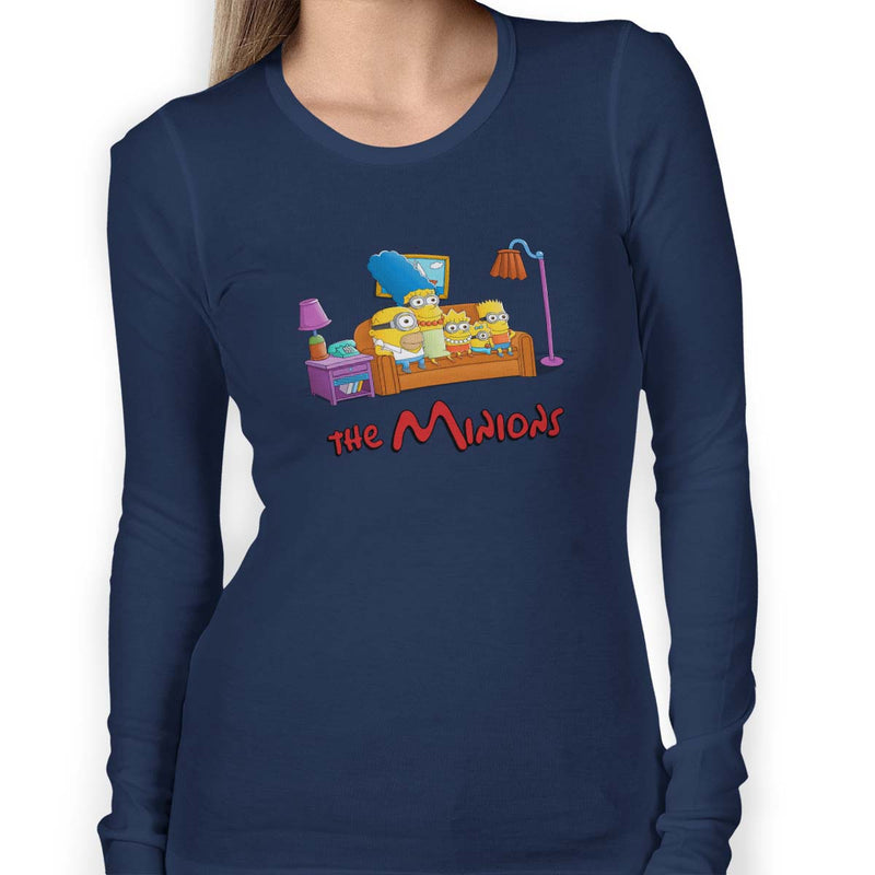 simpsons minions women's t-shirt navy