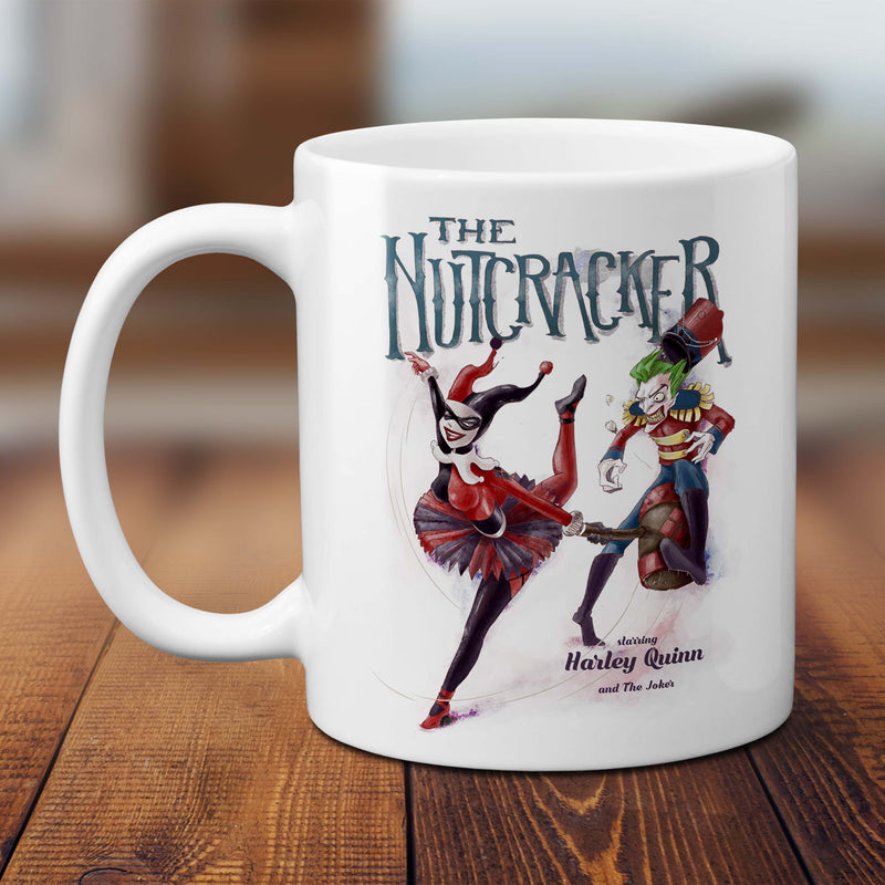 the nutcracker mug harley quinn and the joker