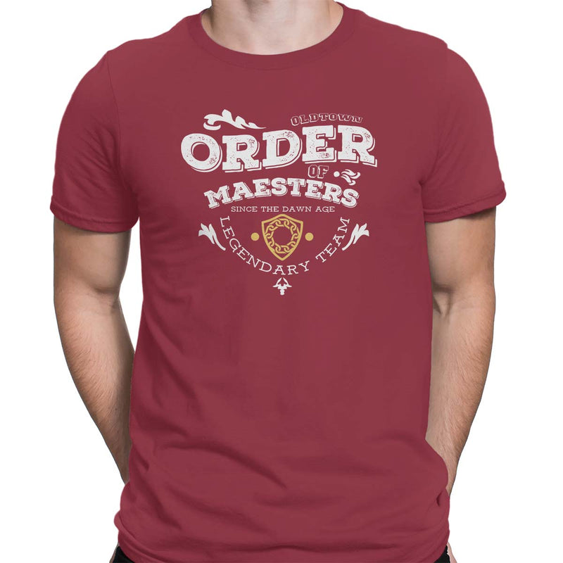game of thrones order of maesters t-shirt red
