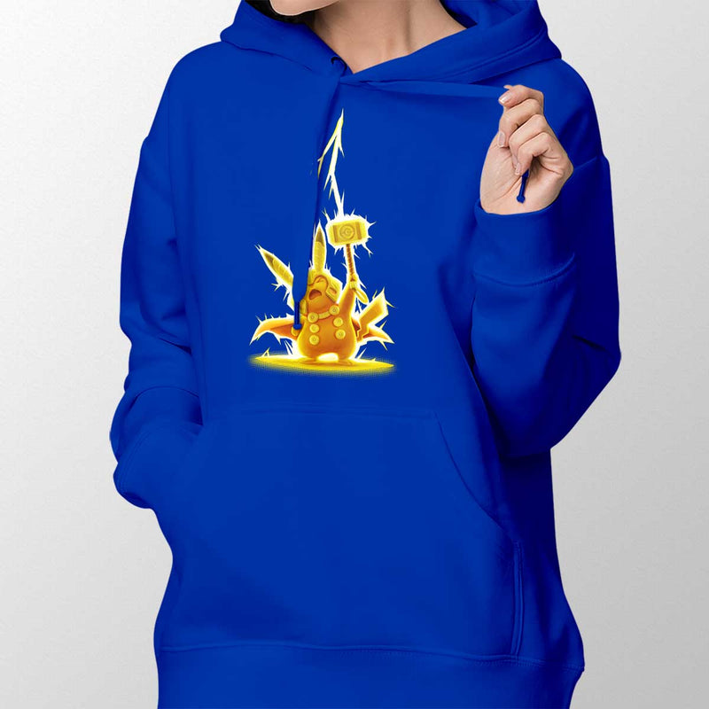 pikathor womens pullover hoodie royal blue