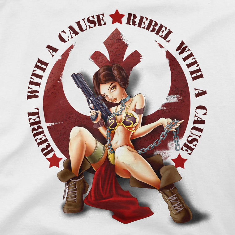 star wars rebel with a cause tshirt purple