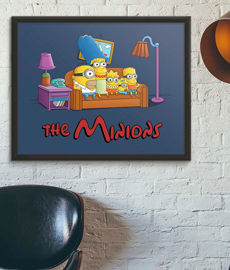 The Simpsons vs The Minions Poster