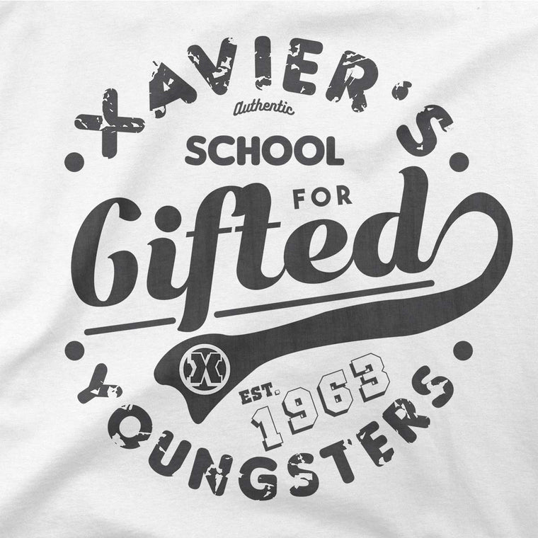 xavier school mens tshirt light grey
